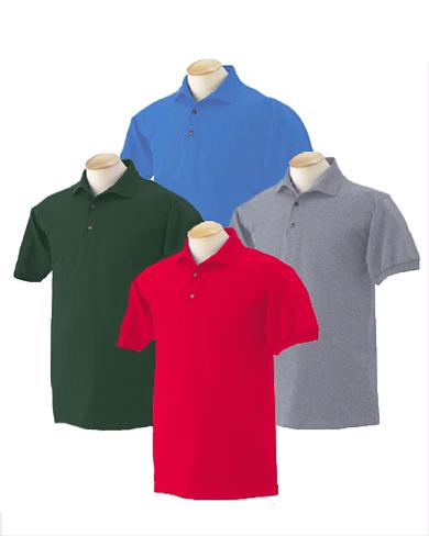 Adult Pique Knit Polo Shirt  (Assorted Colors)